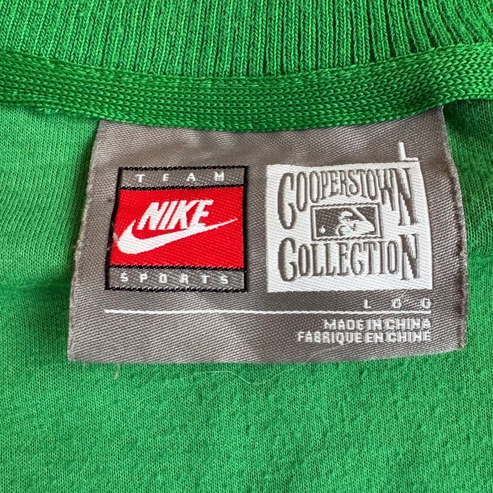Nike Boston Red Sox Size L Cooperstown Collection Green Track Jacket - Picture 4 of 4